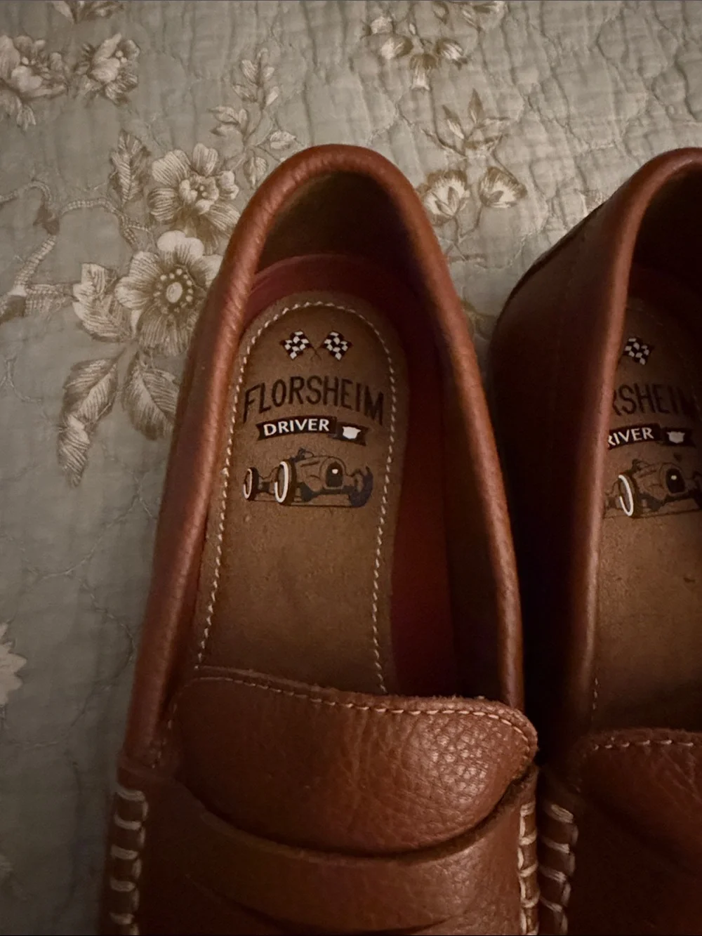 Florsheim Men’s Brown Driver  Leather Penny Loafers - NWOT - 8